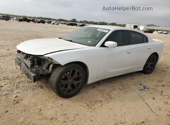 2C3CDXBG4HH627039 2017 DODGE CHARGER Белый Передняя левая четверть
