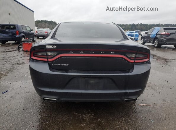 2C3CDXBG5HH660342 2017 DODGE CHARGER Gray Вид ззаду
