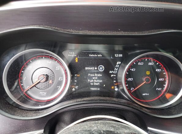 2C3CDXBG5HH660342 2017 DODGE CHARGER Gray Вид щитка приладів