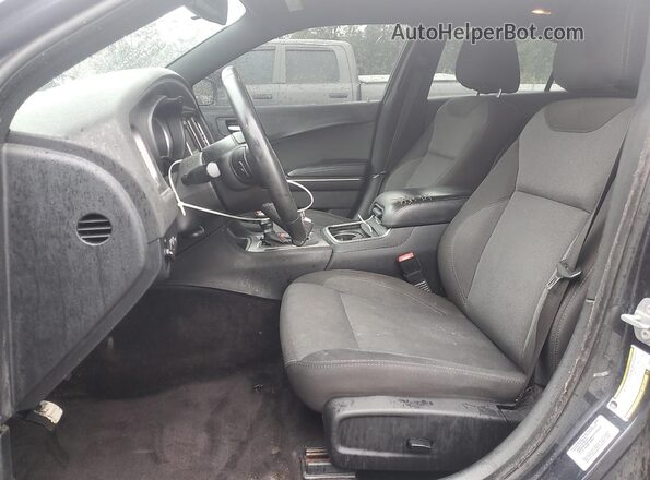 2C3CDXBG5HH660342 2017 DODGE CHARGER Gray Вид салону спереду
