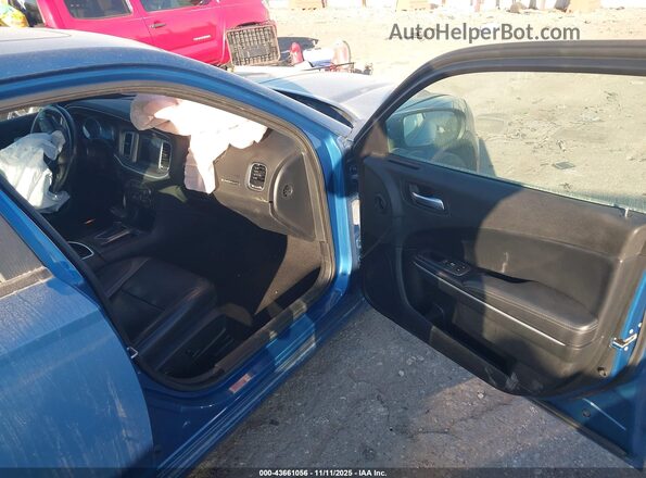 2C3CDXBGXNH197383 2022 DODGE CHARGER Blue Front interior view