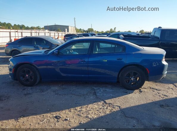 2C3CDXBGXNH197383 2022 DODGE CHARGER Blue Rear interior view