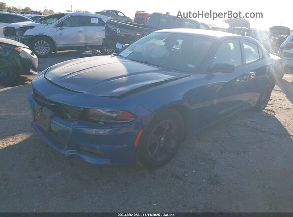 2C3CDXBGXNH197383 2022 DODGE CHARGER Blue Front left