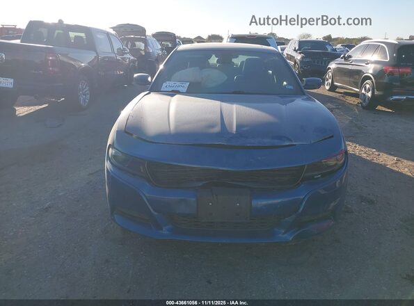 2C3CDXBGXNH197383 2022 DODGE CHARGER Blue Front view