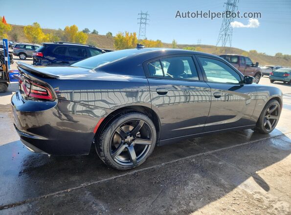 2C3CDXCT9HH560708 2017 DODGE CHARGER Угольный Задняя правая четверть