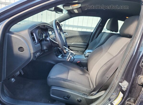 2C3CDXCT9HH560708 2017 DODGE CHARGER Угольный Вид салона спереди