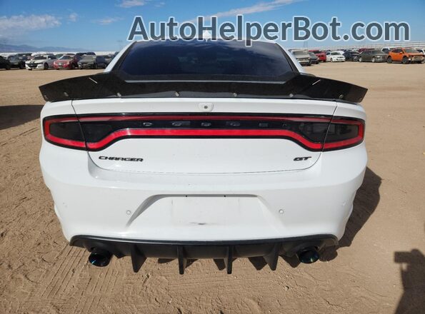 2C3CDXHG0MH566080 2021 DODGE CHARGER White Вид ззаду
