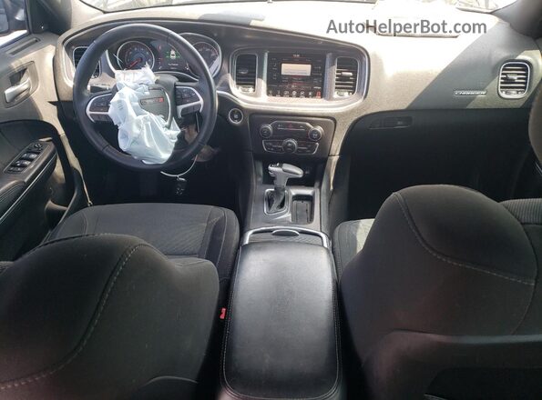 2C3CDXHG2GH330325 2016 DODGE CHARGER Black Dashboard view