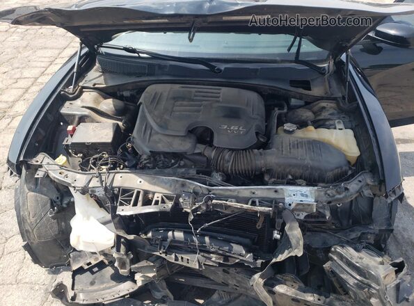 2C3CDXHG2GH330325 2016 DODGE CHARGER Black Rear interior view