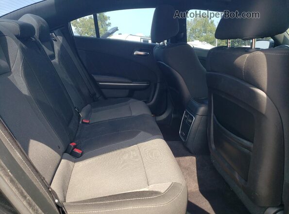 2C3CDXHG2GH330325 2016 DODGE CHARGER Black Rear seats view