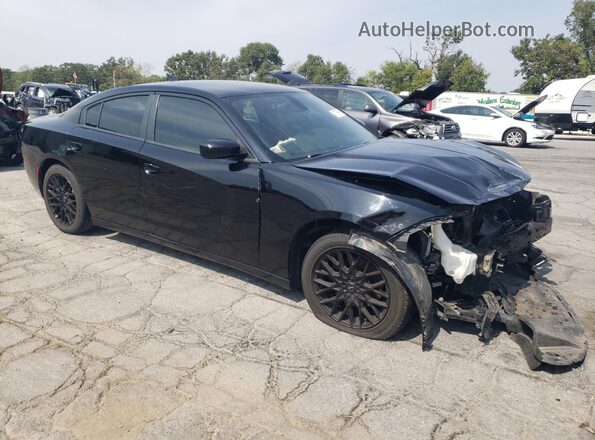 2C3CDXHG2GH330325 2016 DODGE CHARGER Black Front right