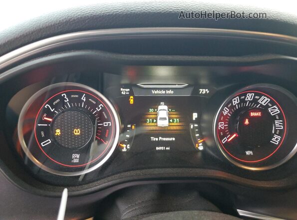 2C3CDZAG9GH336323 2016 DODGE CHALLENGER Белый Вид щитка приборов
