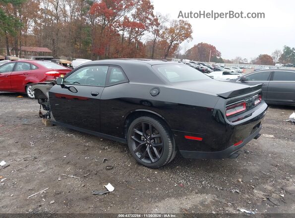2C3CDZAGXNH128691 2022 DODGE CHALLENGER Черный Задняя левая четверть