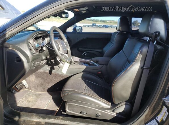 2C3CDZBT9GH164712 2016 DODGE CHALLENGER Black Widok wnętrza z przodu