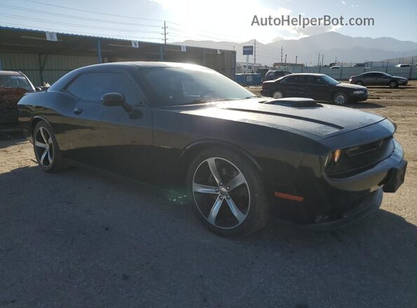2C3CDZBT9GH164712 2016 DODGE CHALLENGER Black Przód prawy