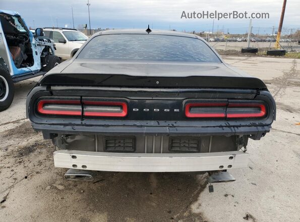 2C3CDZBTXJH287524 2018 DODGE CHALLENGER Black უკანა ხედი