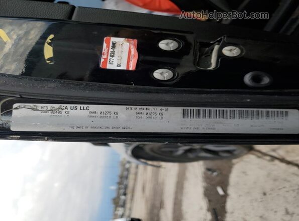 2C3CDZBTXJH287524 2018 DODGE CHALLENGER Black ძრავის განყოფილების ხედი