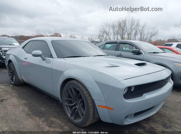 2C3CDZFJ0MH680722 2021 DODGE CHALLENGER Gray Przód prawy