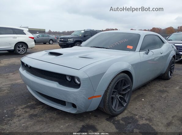 2C3CDZFJ0MH680722 2021 DODGE CHALLENGER Gray Przód lewy