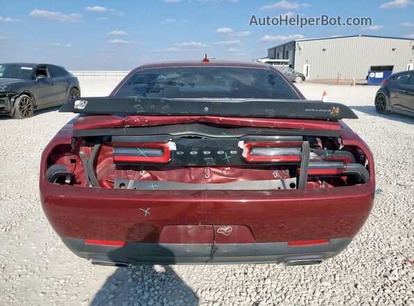 2C3CDZFJ2MH609991 2021 DODGE CHALLENGER Burgundy Հետևի տեսք