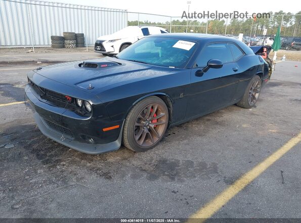 2C3CDZFJ2NH215652 2022 DODGE CHALLENGER Черный Передняя левая четверть