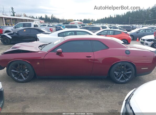 2C3CDZFJ6KH656485 2019 DODGE CHALLENGER Красный Панорамный вид салона 360°