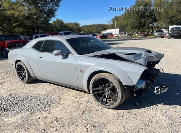 2C3CDZFJ7NH205599 2022 DODGE CHALLENGER Серый Передняя левая четверть