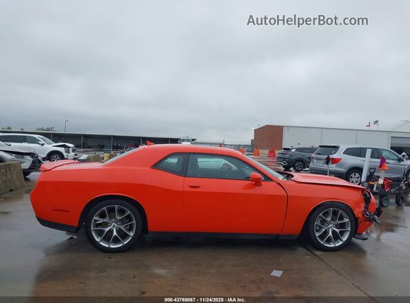 2C3CDZJG6NH263375 2022 DODGE CHALLENGER Orange Widok wnętrza z tyłu