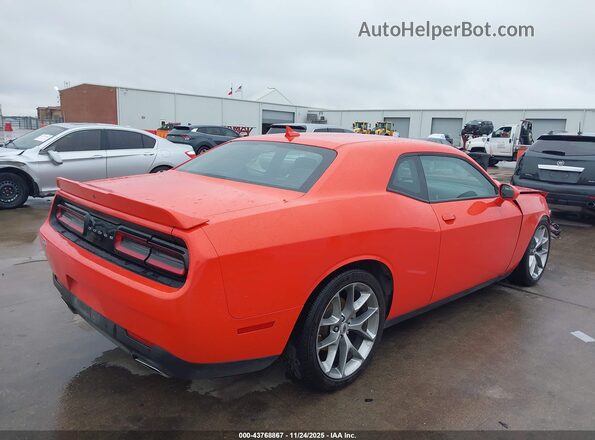 2C3CDZJG6NH263375 2022 DODGE CHALLENGER Orange Tył prawy
