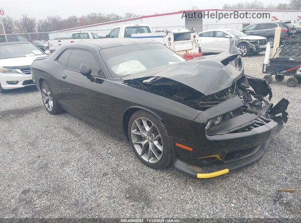 2C3CDZJG8NH265872 2022 DODGE CHALLENGER Черный Передняя правая четверть