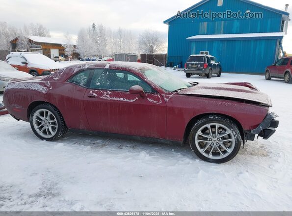 2C3CDZKG5NH160771 2022 DODGE CHALLENGER Maroon Vista interior de 360 grados