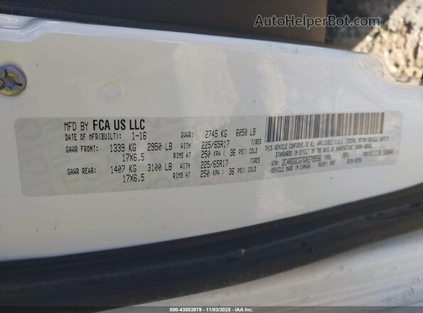 2C4RDGCG7GR279556 2016 DODGE GRAND CARAVAN White Engine compartment view