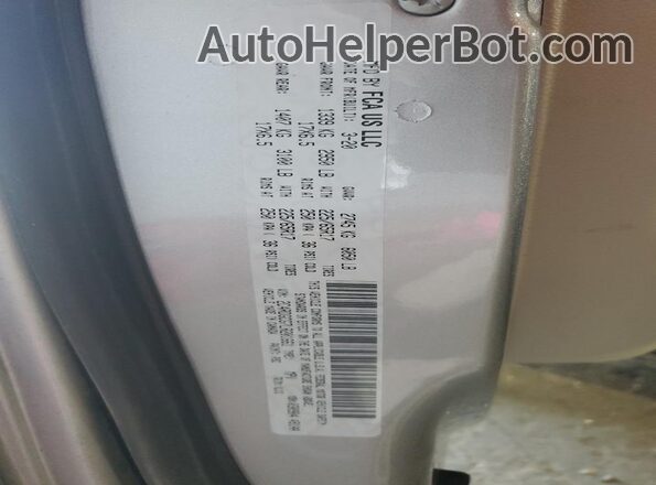2C4RDGCG7LR201661 2020 DODGE GRAND Silver VIN կոդի պիտակի տեսք