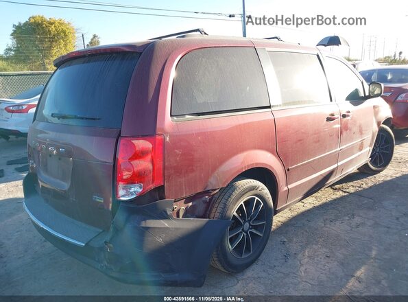 2C4RDGEG2HR792079 2017 DODGE GRAND CARAVAN Красный Задняя правая четверть
