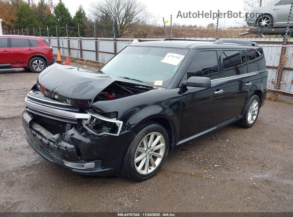 2FMGK5D82KBA08376 2019 FORD FLEX Black Առջևի ձախ երեք քառորդ տեսարան