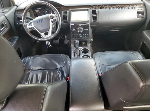 2FMGK5D85JBA06345 2018 FORD FLEX Черный Вид панели приборов