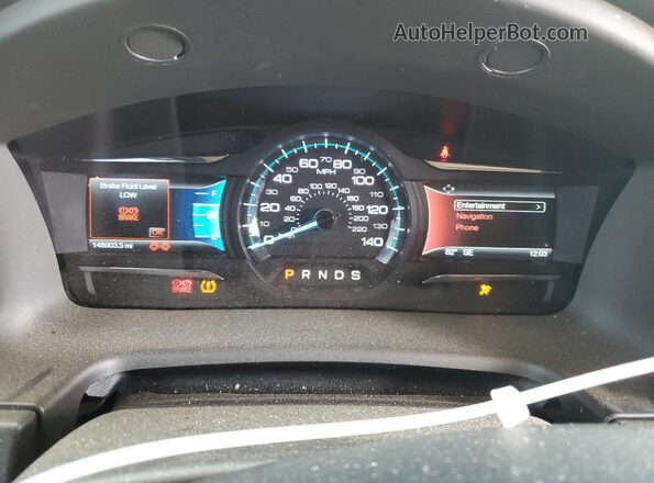 2FMGK5D85JBA06345 2018 FORD FLEX Черный Вид щитка приборов