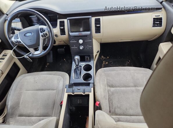 2FMHK6C80GBA07231 2016 FORD FLEX Красный Вид панели приборов