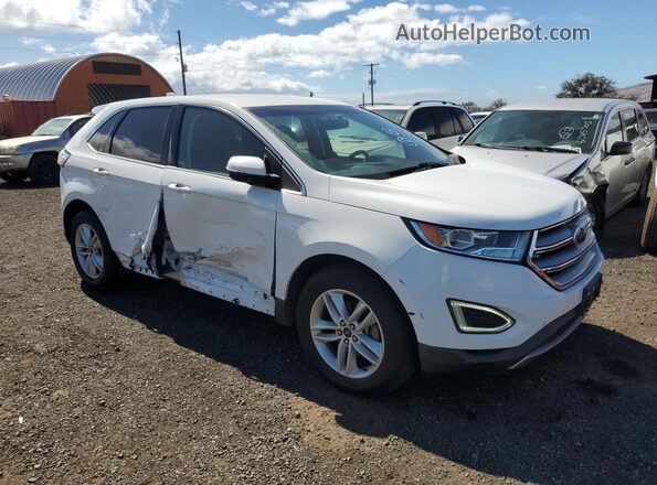 2FMPK3J95HBC27388 2017 FORD EDGE Белый Передняя правая четверть