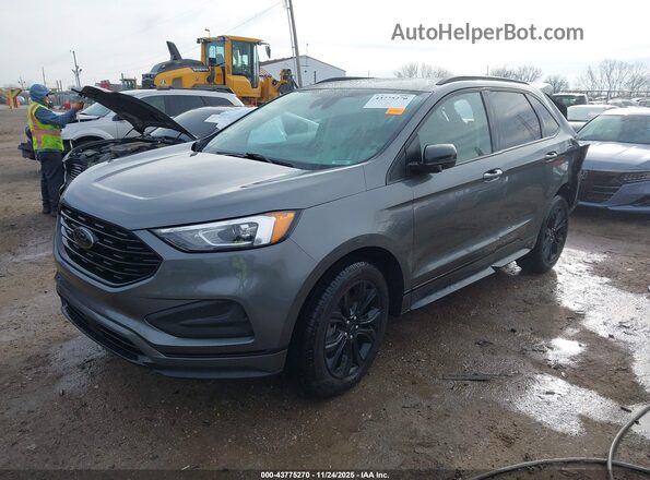 2FMPK4G97NBB14227 2022 FORD EDGE Серый Передняя левая четверть