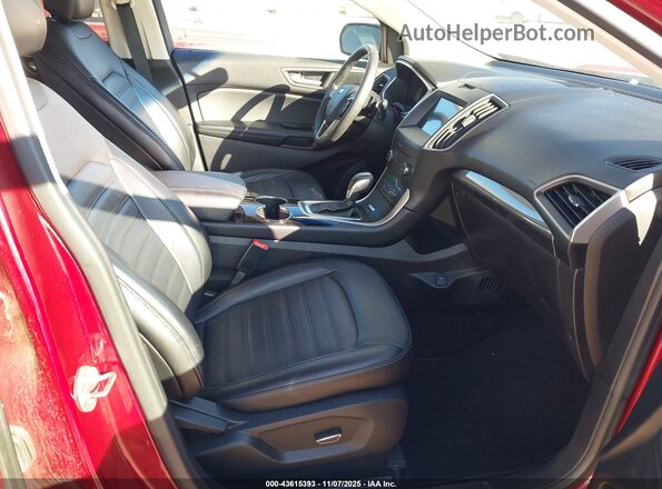 2FMPK4J90GBC07165 2016 FORD EDGE Красный Вид салона спереди