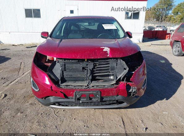 2FMPK4J90GBC07165 2016 FORD EDGE Красный Вид задней части салона