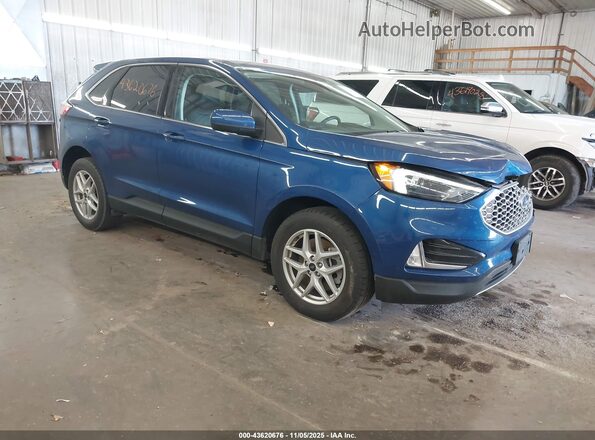 2FMPK4J97PBA22238 2023 FORD EDGE Blue Передня права чверть