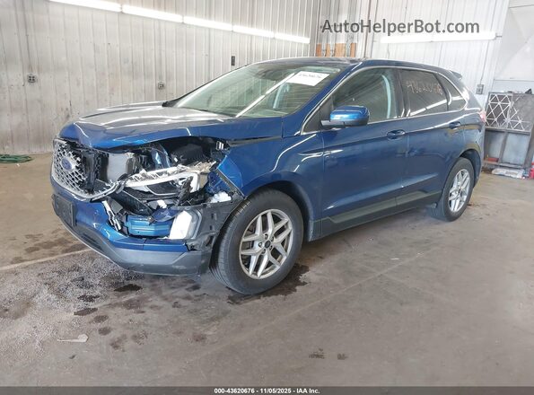 2FMPK4J97PBA22238 2023 FORD EDGE Blue Передня ліва чверть