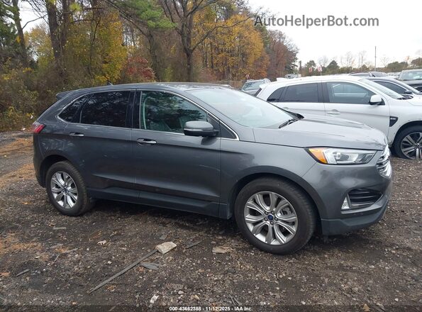 2FMPK4K90NBA35277 2022 FORD EDGE Gray Widok wnętrza z tyłu