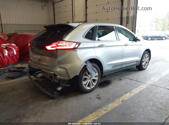 2FMPK4K90NBA38048 2022 FORD EDGE Серебряный Задняя правая четверть