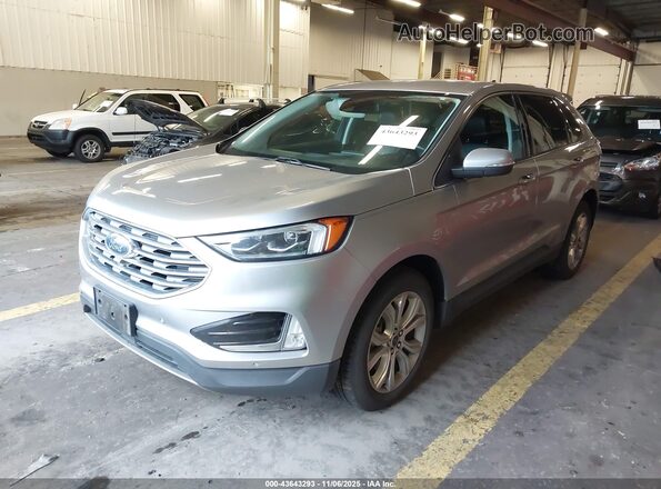 2FMPK4K90NBA38048 2022 FORD EDGE Серебряный Передняя левая четверть
