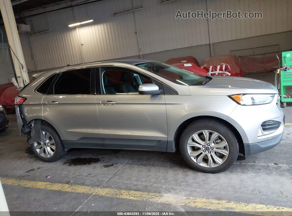 2FMPK4K90NBA38048 2022 FORD EDGE Серебряный Вид задней части салона