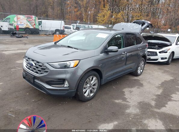 2FMPK4K90PBA46802 2023 FORD EDGE Серый Передняя левая четверть