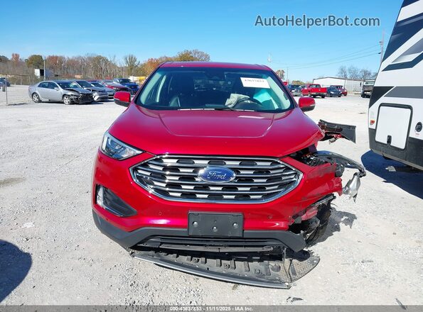 2FMPK4K93NBA52719 2022 FORD EDGE Красный Вид задней части салона